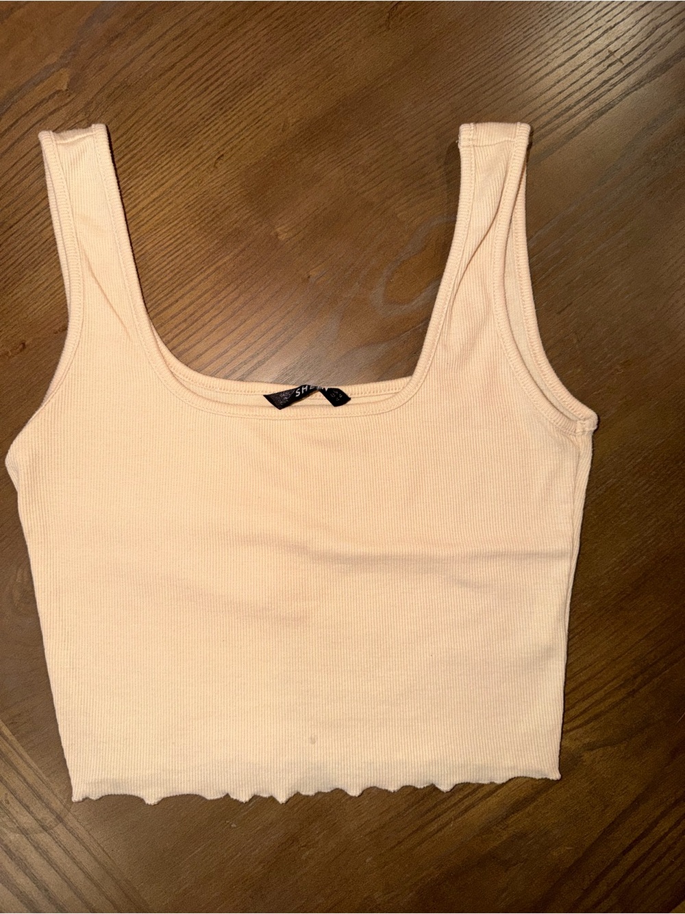 Women’s Ribbed Crop Tank Top - Blush Pink